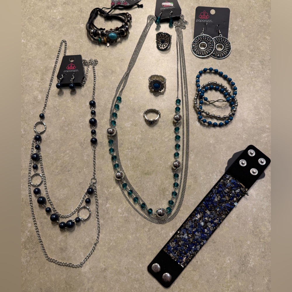 Set of 9 Jewelry Collection - Blue